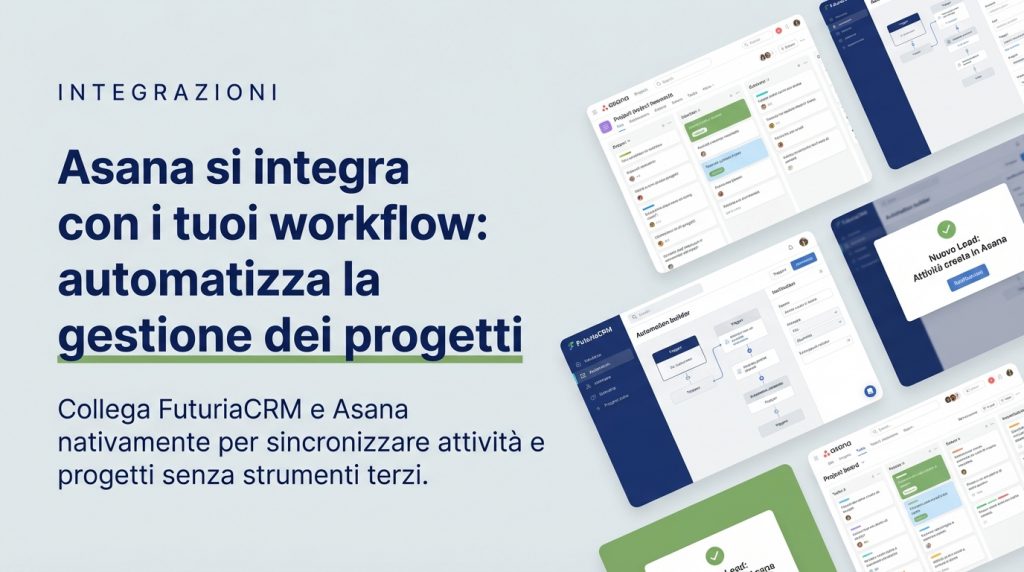 Asana e FuturiaCRM: l'integrazione nativa per automatizzare i workflow senza strumenti esterni