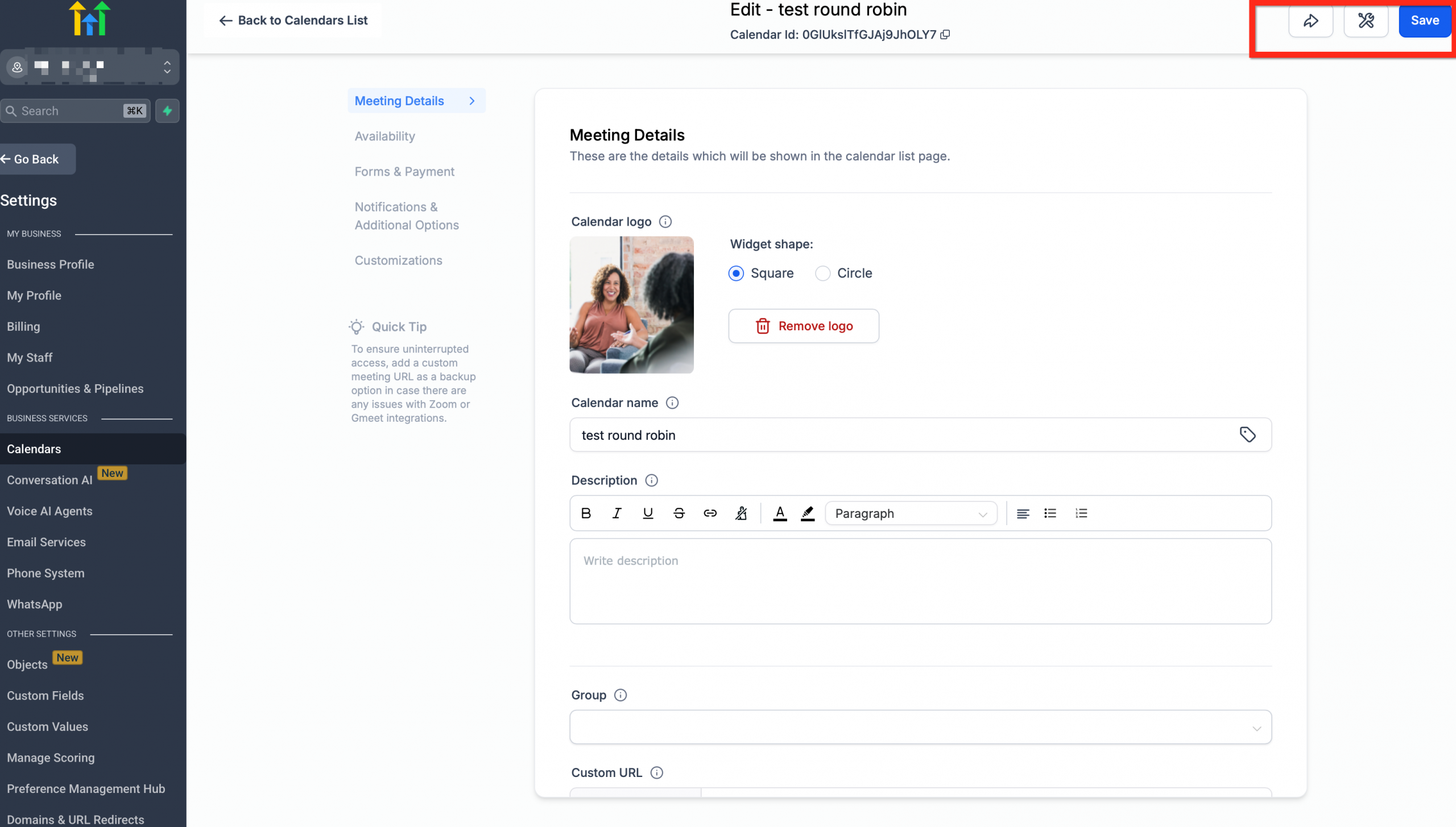 Menu a tendina del pulsante 'Condividi' che mostra le opzioni: Copia link, Link monouso, Codice di incorporamento e Anteprima.